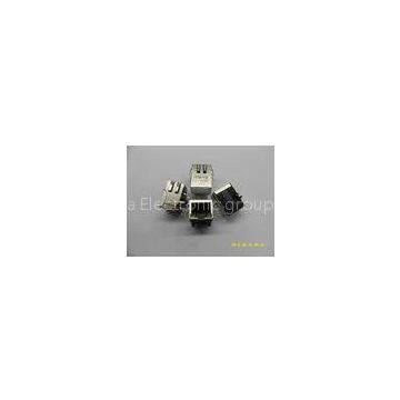 8 Pins Communication RJ45 Connector Jack with Transformer / LED and EMI Tab Down