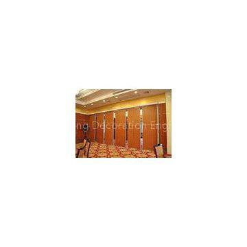 Melamine Carpet Finish Folding Glass Partitions For Meeting Room