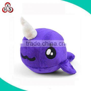 stuffed nawhal toy various colored nawhal plush toy