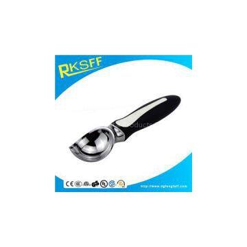 Zinc Alloy Black Handle Ice Cream Spoon