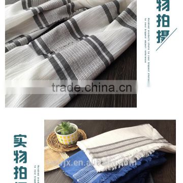 linen man/ woman long yarn dyed soft scraf warp shawl scarves fashion stole