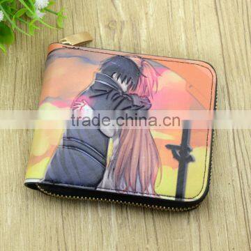 Wholesale High Quality Sword Art Online For Adult Zipper Folding Purse Anime Wallet