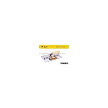 plastering trowel with wooden handle