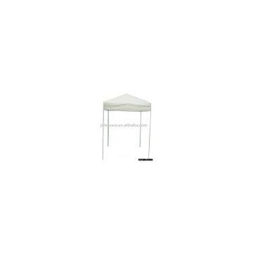 Small white aluminum pop up tent