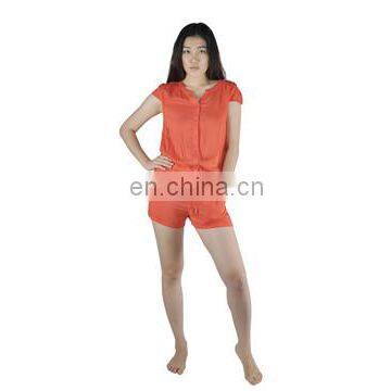 Spring/Autumn fashion womens short sleeve union suit