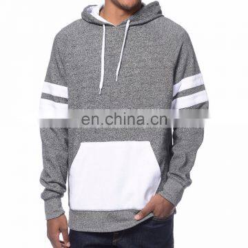 2017 Fashion Cheap Hot Sale OEM Casual Men Black Colorway Raglan Sleeves Strip Hoodies photo-3