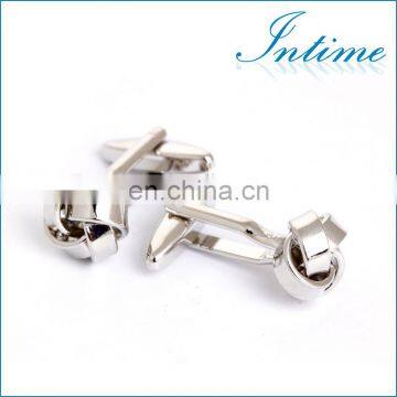 Fashionable New Design Button Make Metal Knot Cufflinks photo-2