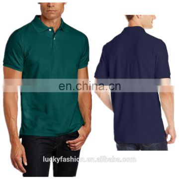 custom mens classic short sleeve uniform blank pique polo shirt