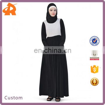 OEM new arrival contracting color abaya models dubai,hot sale new abaya designs