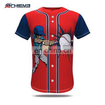 hot sale digial printing coed baseball uniform slim fit softball jerseys/shirts