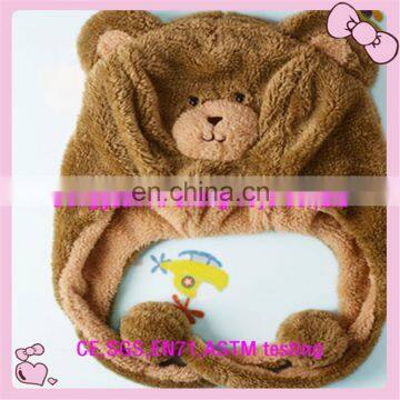 stuffed plush teddy bear hat baby toys