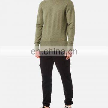 Men's crew neck plain pullover sweatshirts