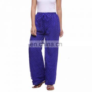 Jaipuri Printed Elastic Waist Cotton Popular Palazzo For Women