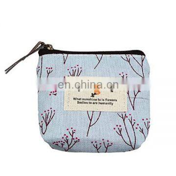 New Fashion Small Canvas Purse Zip Wallet Coin Case Bag