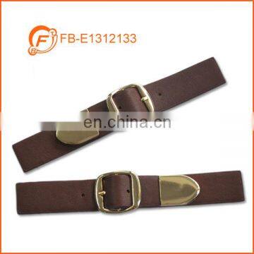 Tan Color Belt Style Leather Clothing Toggle for Men