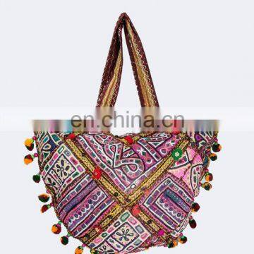 Banjara Gypsy Embroidered Boho Vintage Mirrored Patchwork Handmade Indian Hippie Retro Coins Cowrie Women Sac Purse Tote Hand