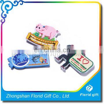 Cute custom animal shape soft PVC 3d label for promotion