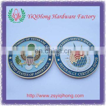 US die struck enamel metal challenge coin