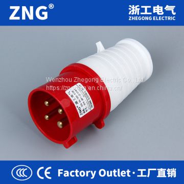 Supplying 16A 4Pin Industrial Plug, 380V IEC309 Power Plug 16A 3P+PE IP44