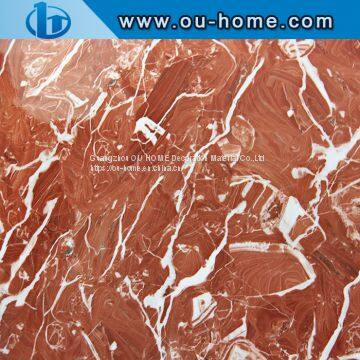 OUHOME Glossy Marble DIY Vinyl Decorative Film Kitchen Wall Sticker photo-2