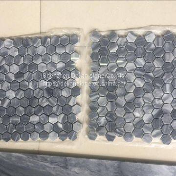 Most Popular Bardiglio Hexagon Mosaic photo-3