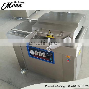 Double chamber vacuum packing machine for sea food/salted meat/dry fish/pork/beef/rice tea