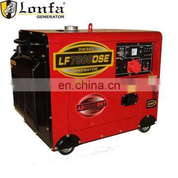 7kVA 7kv Soundproof Silent Canopy Type Diesel Engine Generator Set