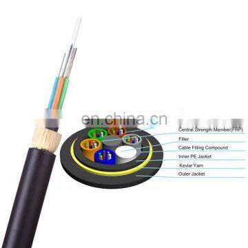 100m 200m span all-dielectric self-support aerial fiber optic cable outdoor