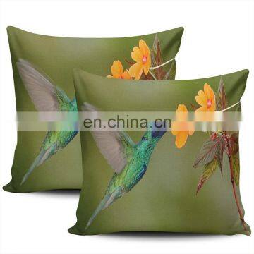 Bird print zipper throw pillow covers modern