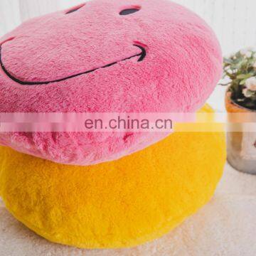 Round Stuffed Plush Fur Pink Happy Emoticon Smiley Emoji Cushion Face Pillow Cute Soft Toy Doll Gift for Kids and Adult photo-5