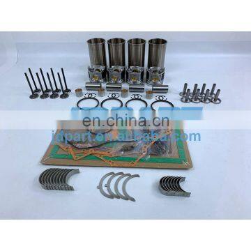 4DQ5 Overhaul Kit With Engine Valves Bearings Piston Rings Full Gasket Set Liner Kit For Mitsubishi