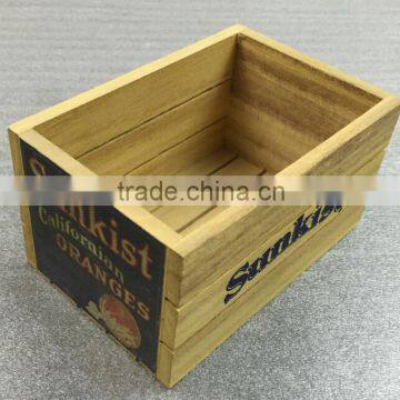 Custom Multicolor Printing Wooden Crate