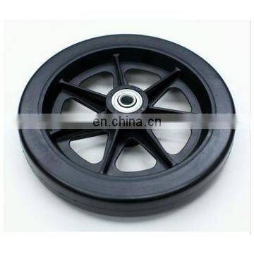 8" Wheelchair Front Wheel and Fork,steel Bearing and Solid Tire photo-2