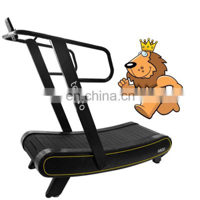 commercial non-motorized self-generated home fitness equipment Home Gym Treadmill manual curved  running machine for home use