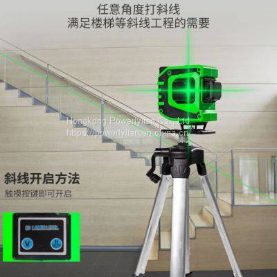 3D laser Level Machine Green Beam 360 Wall Measuring Tool 12 Lines Rotary Laser Levels