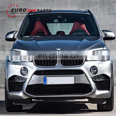 High quality PP material X5 F15 M style body kit for X5 F15 to X5M style with front bumper grill exhaust system and rear bumper