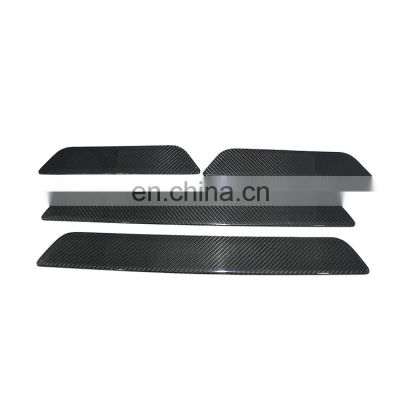 Dry Carbon Fiber Side Door Sill Molding Trims Exterior Accessories for Tesla Model 3 2016-2019