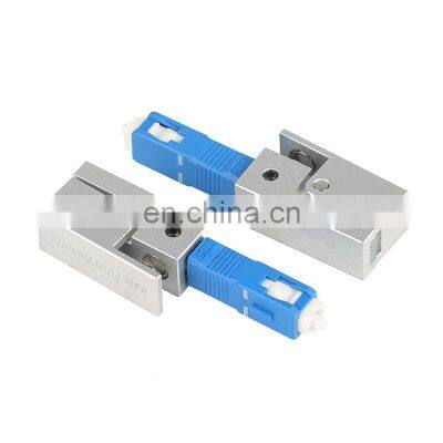 SC/UPC Fiber Optic Adapter Square Type Bare Fiber Adapter