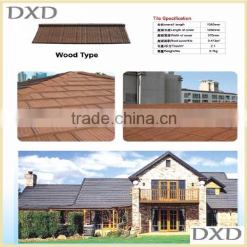 Stone Coated Chip Steel Roof Tile in buiding materials