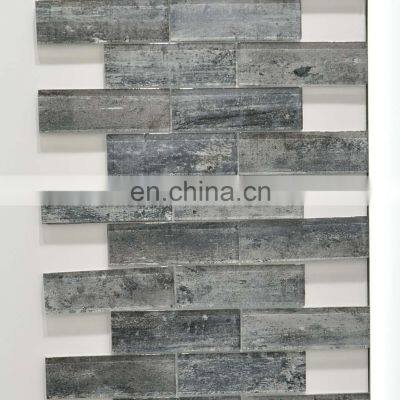 strip crystal glass mosaic tiles /Splash back tiles mosaic inkjet