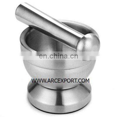 stainless steel mortar & pestle