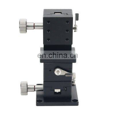 LWD4040 XYZ 40x40mm Trimming Platform Dovetail Manual Sliding Table For CCD Position Lab Optical photo-2