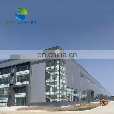 China Low Price Metal Factory Hangar Building with Autocad Drawing,Prefabricated Steel Structure Warehouse