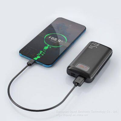 Mini digital display fast charging mobile power bank