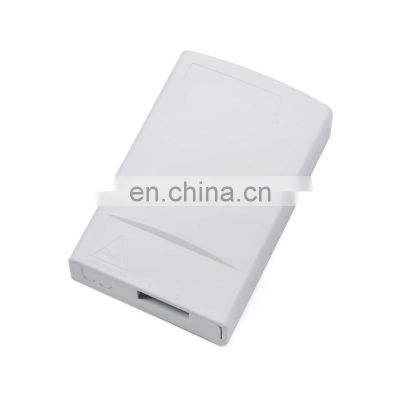 Custom made Flame retardant Optic Connect Termintion Box FTTH 1 PORT 2 core Duplex Fiber Optic Face Plate