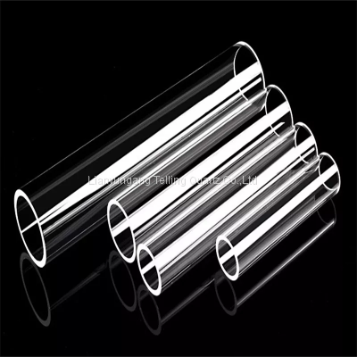 Custom Size Clear Quartz Glass Tube Fused Quartz Tube photo-2