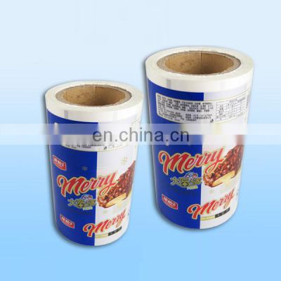 food grade popsicle packing bag/plastic produce laminated film roll for ice cream