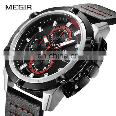 MEGIR Brand Watch 2062 Relogio Masculino Casual Chronograph Military Army Clock Mens Top Brand Luxury Creative Watches Men Wrist