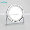 LED Adjustable Cosmetic Mirror Magnifying Round Mirror Chrome Freestanding Light photo-5