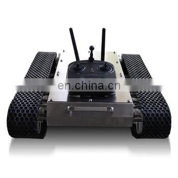 mini crawler chassis rubber track chassis remote control vehicle rubber track robot platform controller